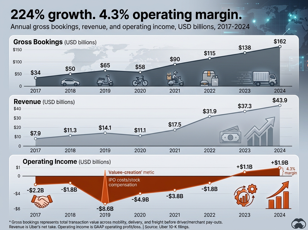 Gross bookings revenue operating…